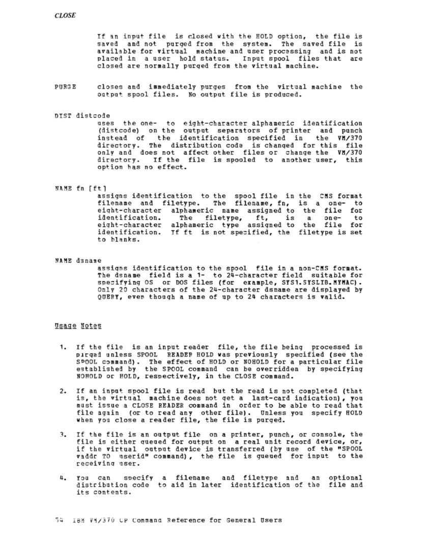 CP Command Reference for General Users (Rel 6 PLC 17 Apr81) page 53