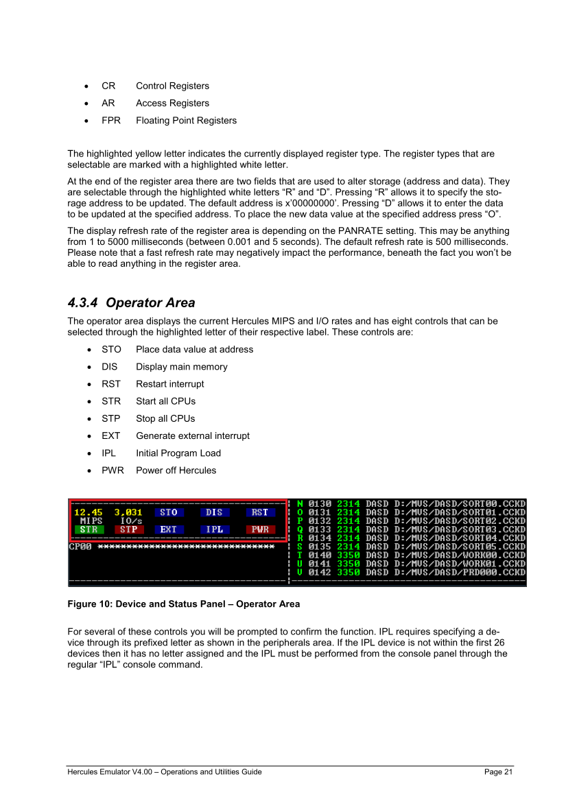 Hercules V4.00.0 - Operations and Utilities Guide - HEUR040000-00 page 21