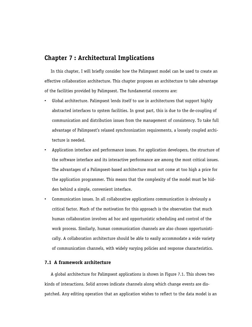 Palimpsest: Change-oriented Concurrency Control for Collaborative Applications page 149
