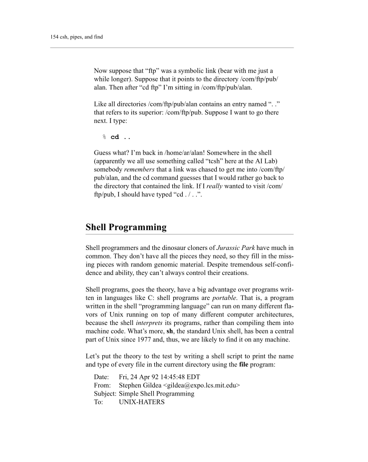 The Unix-Haters handbook page 192