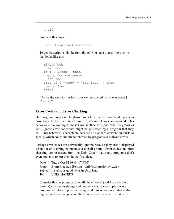 The Unix-Haters handbook page 196