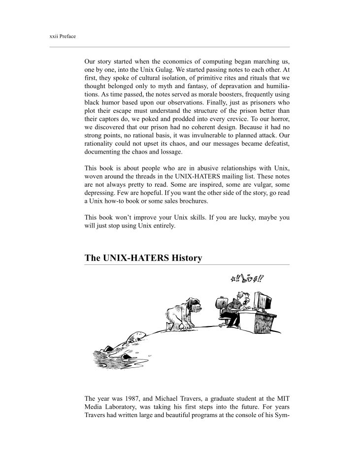 The Unix-Haters handbook page 23
