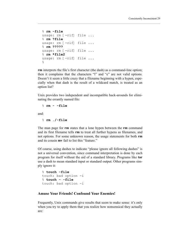 The Unix-Haters handbook page 68