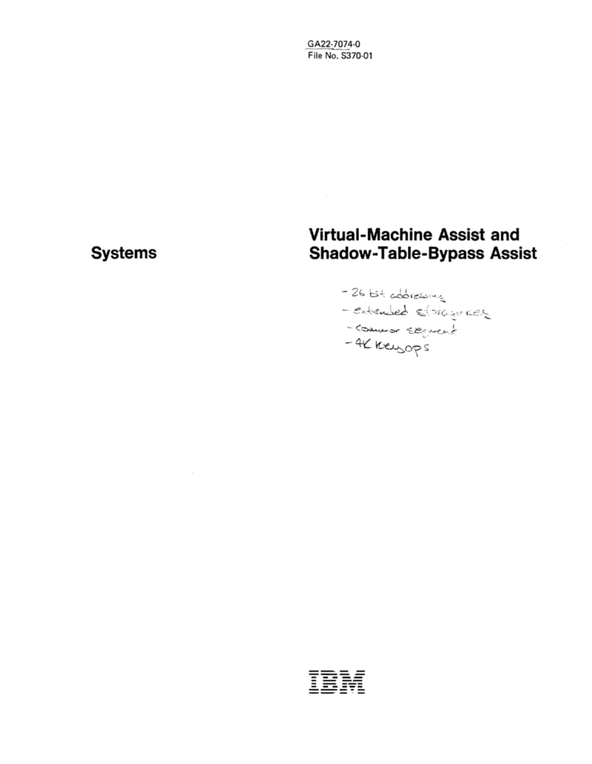 Virtual-Machine Assist and page 1