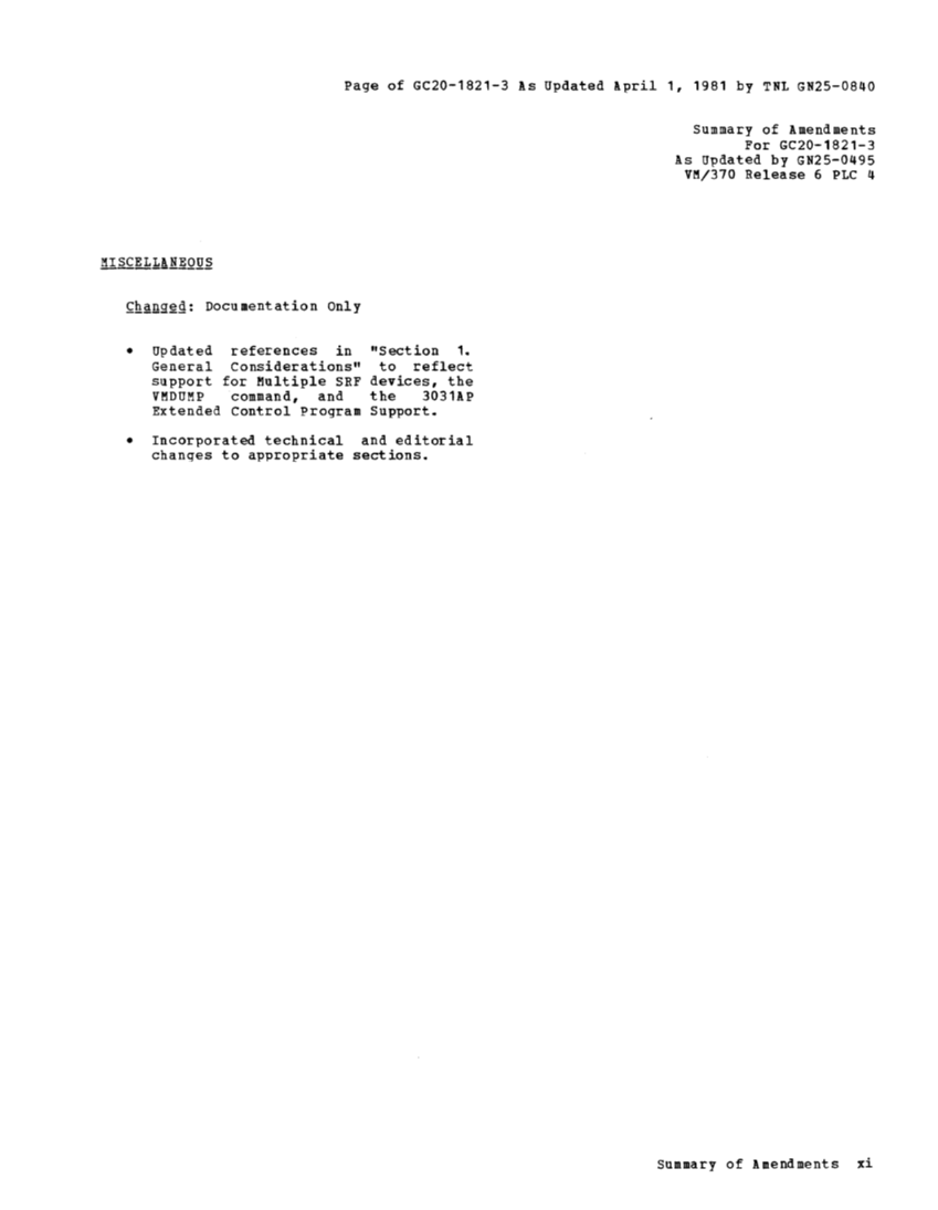 Operating Systems in a Virtual Machine (Rel 6 PLC 17 Apr81) page 11