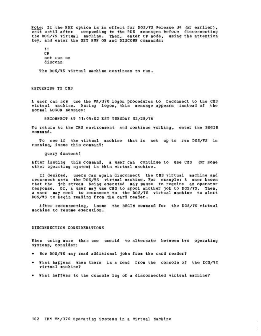 Operating Systems in a Virtual Machine (Rel 6 PLC 17 Apr81) page 117