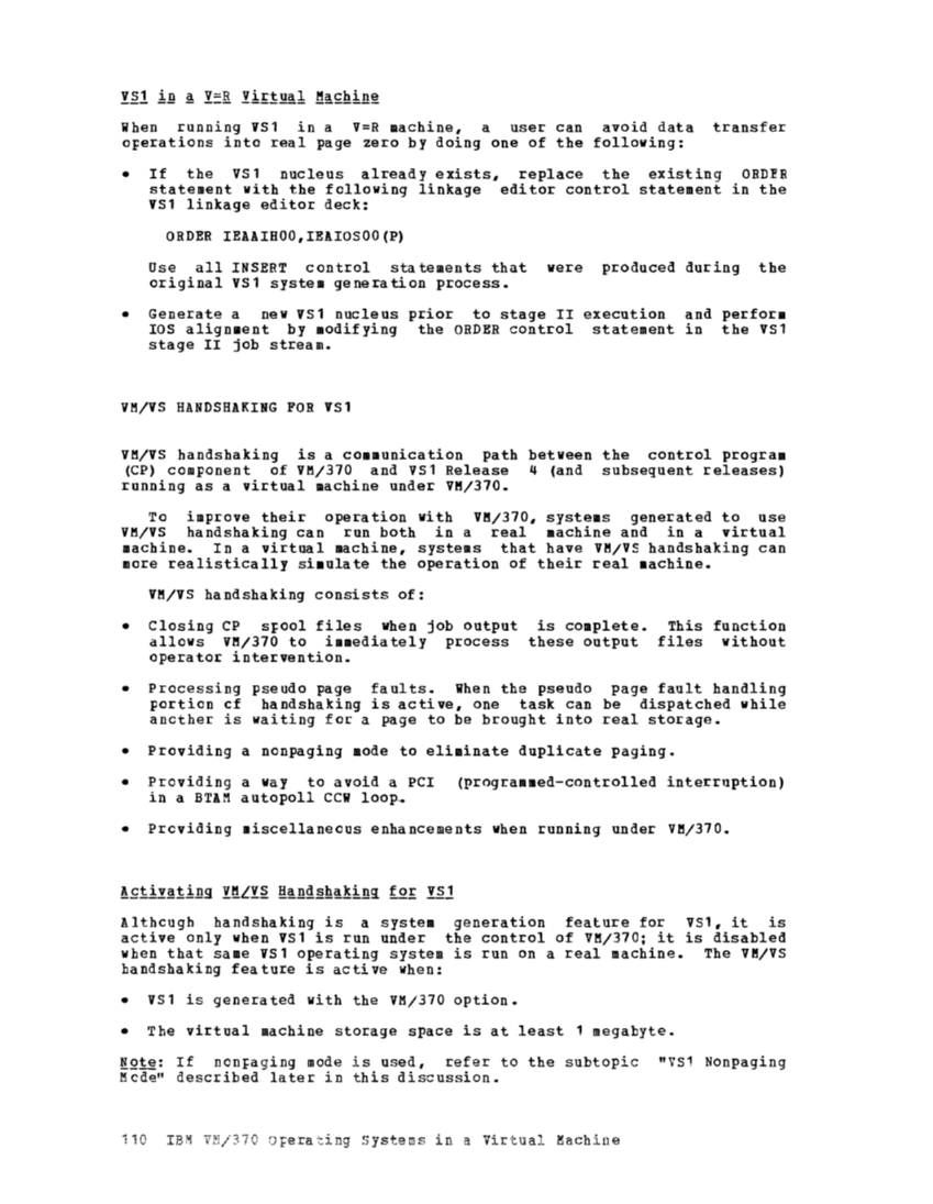 Operating Systems in a Virtual Machine (Rel 6 PLC 17 Apr81) page 125