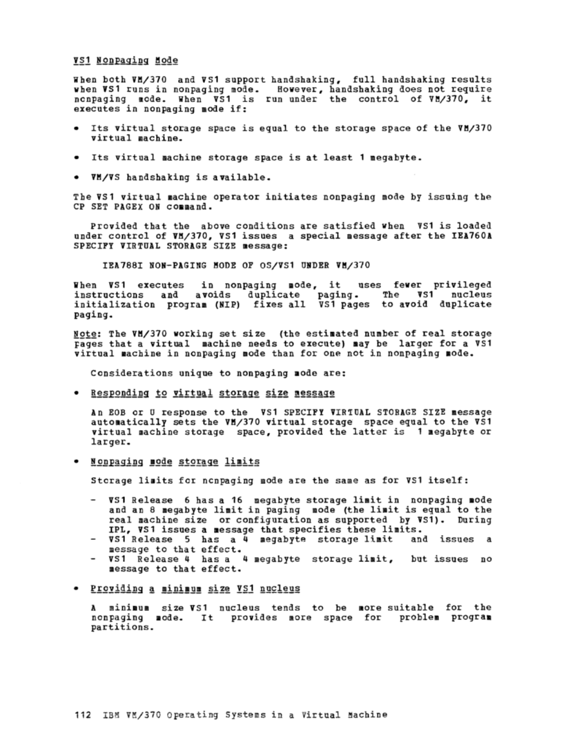 Operating Systems in a Virtual Machine (Rel 6 PLC 17 Apr81) page 127