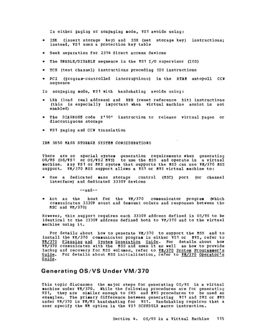 Operating Systems in a Virtual Machine (Rel 6 PLC 17 Apr81) page 130