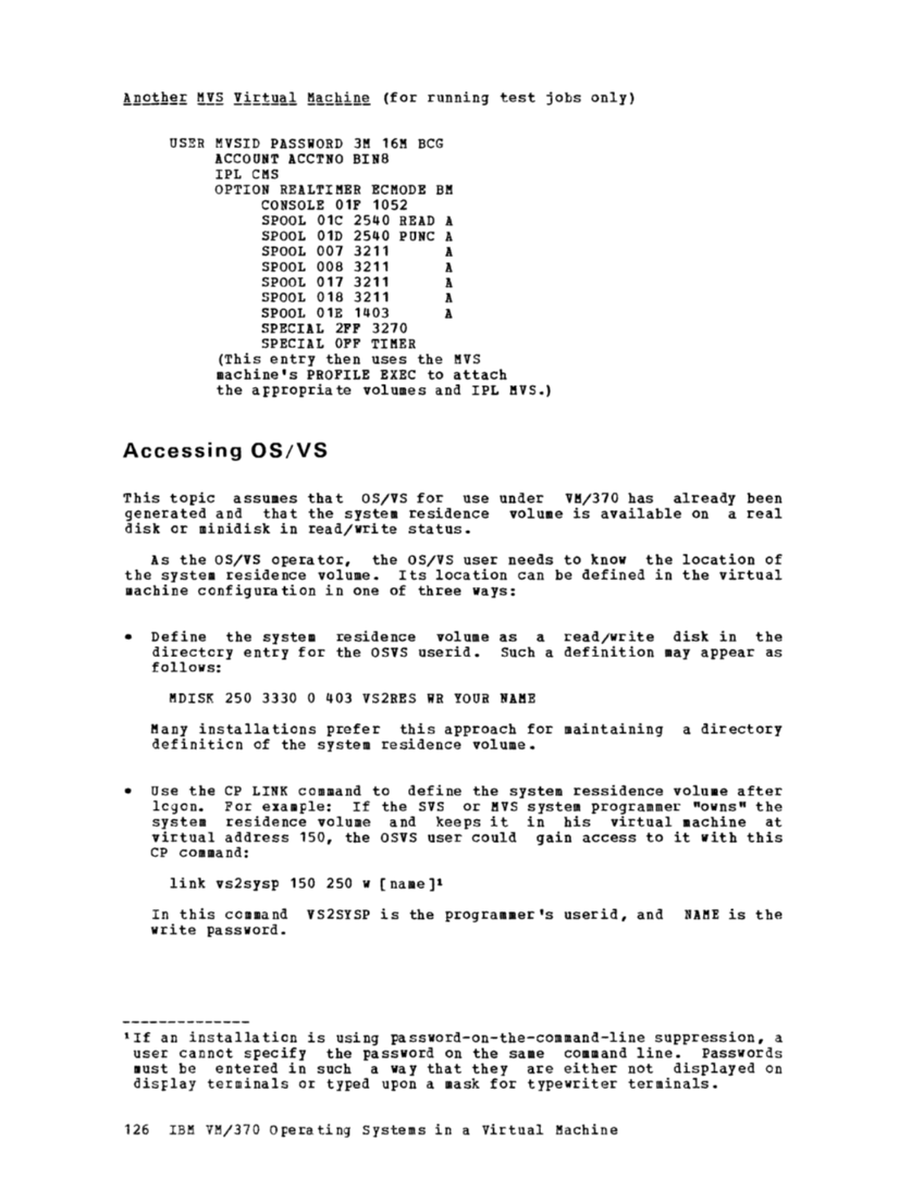 Operating Systems in a Virtual Machine (Rel 6 PLC 17 Apr81) page 142