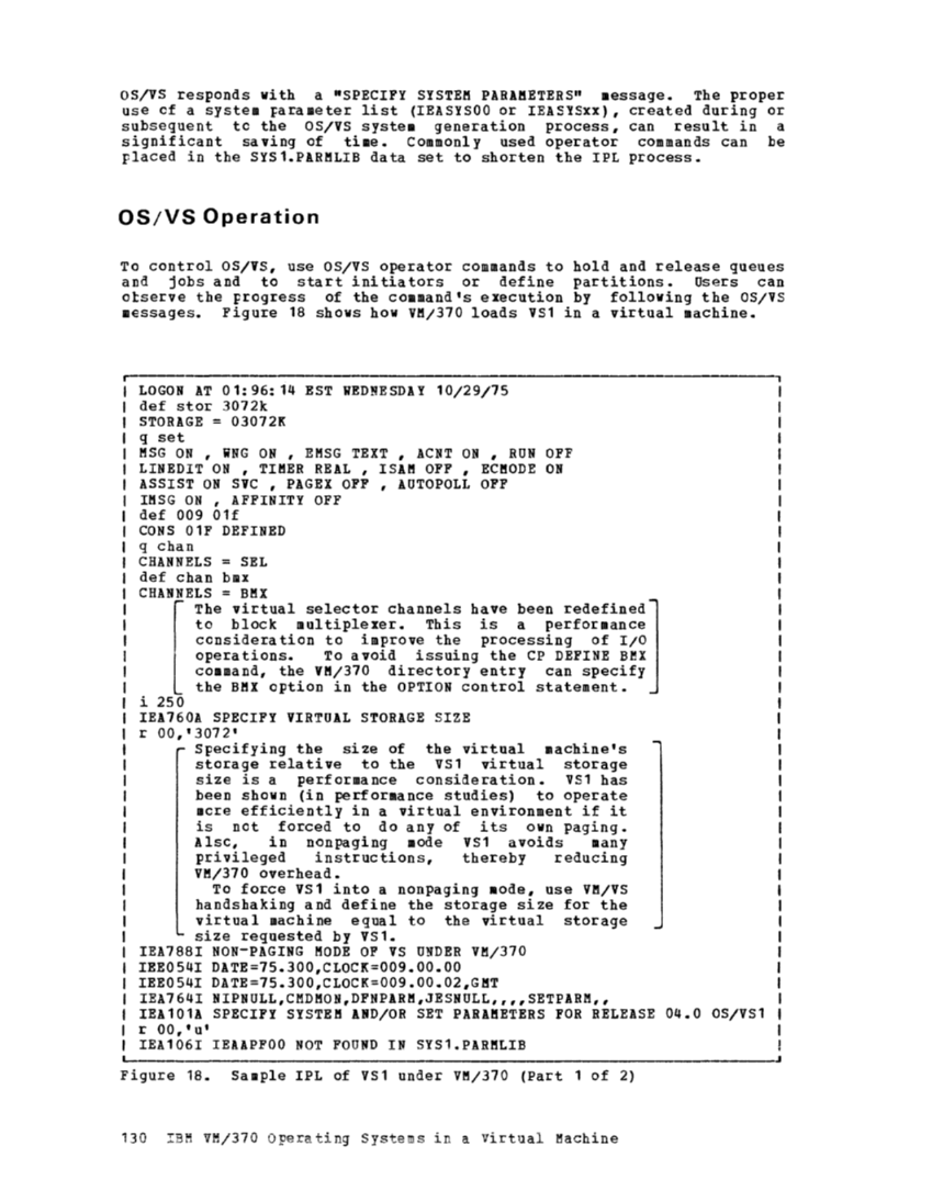Operating Systems in a Virtual Machine (Rel 6 PLC 17 Apr81) page 146