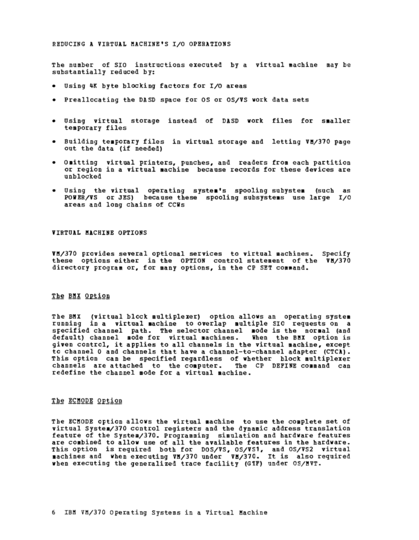 Operating Systems in a Virtual Machine (Rel 6 PLC 17 Apr81) page 20