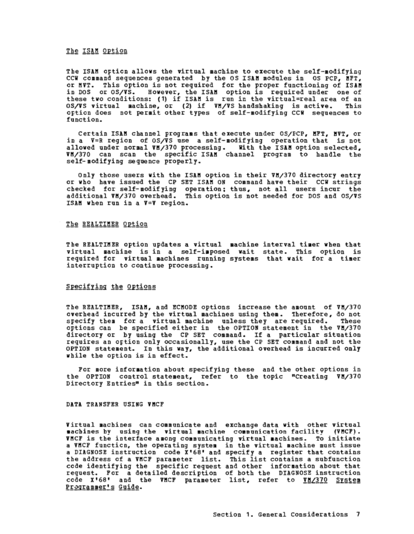 Operating Systems in a Virtual Machine (Rel 6 PLC 17 Apr81) page 20