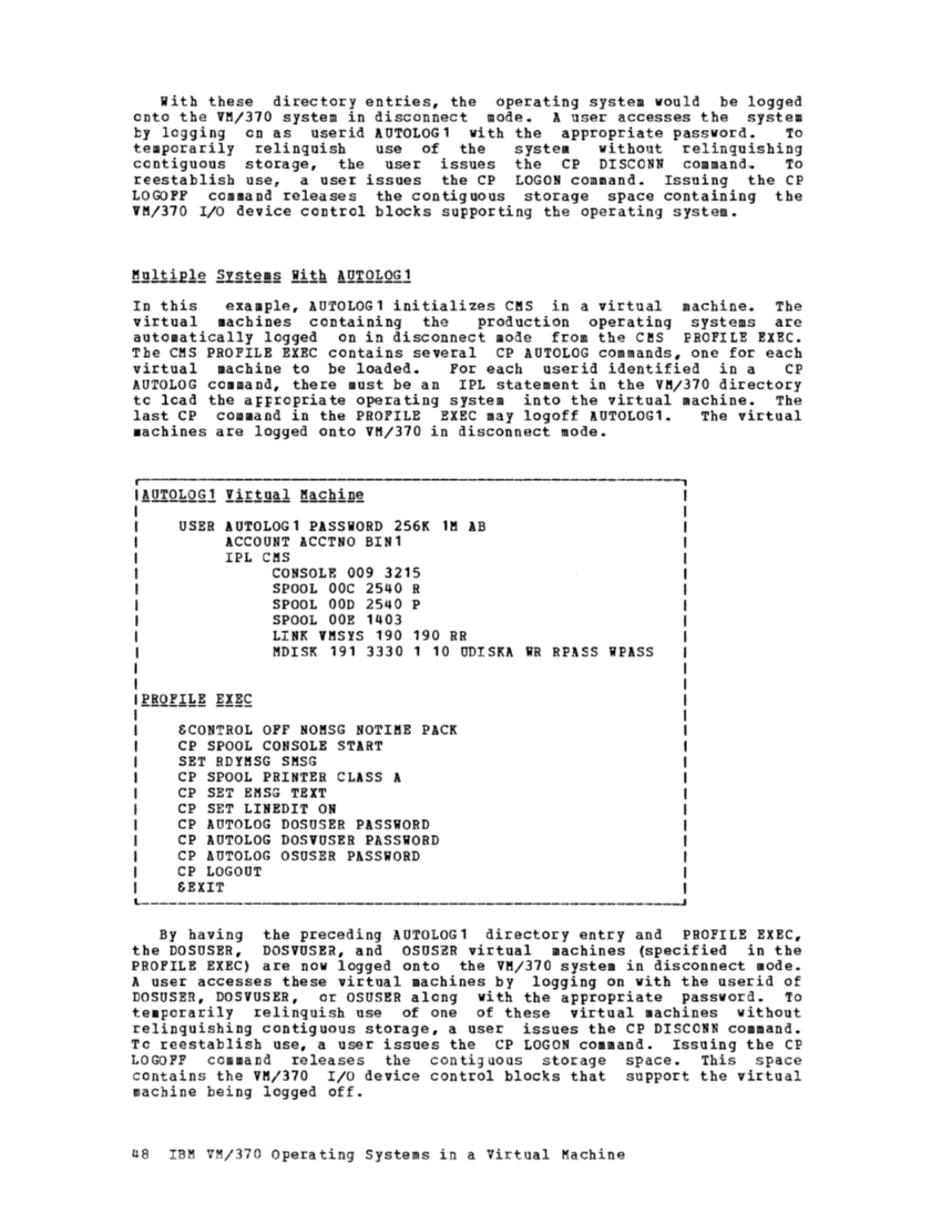 Operating Systems in a Virtual Machine (Rel 6 PLC 17 Apr81) page 61