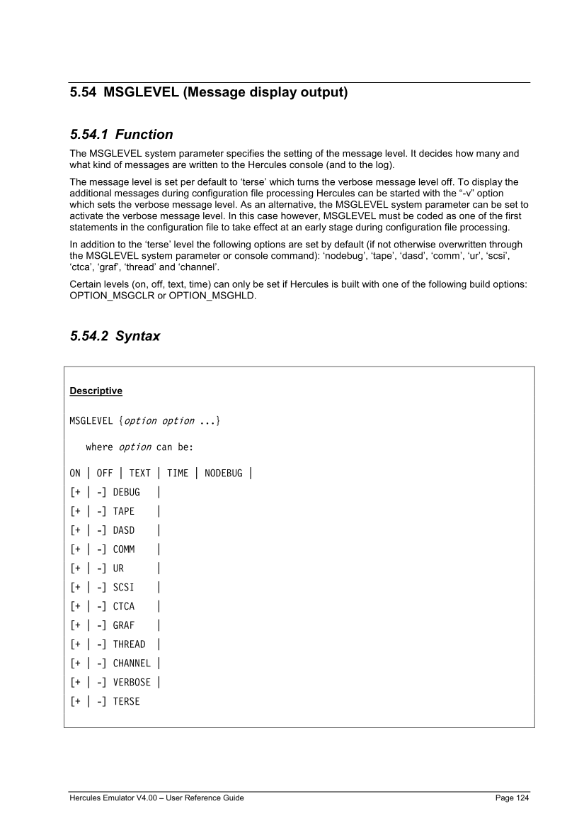 Hercules V4.00.0 - User Reference Guide - HEUR040000-00 page 124