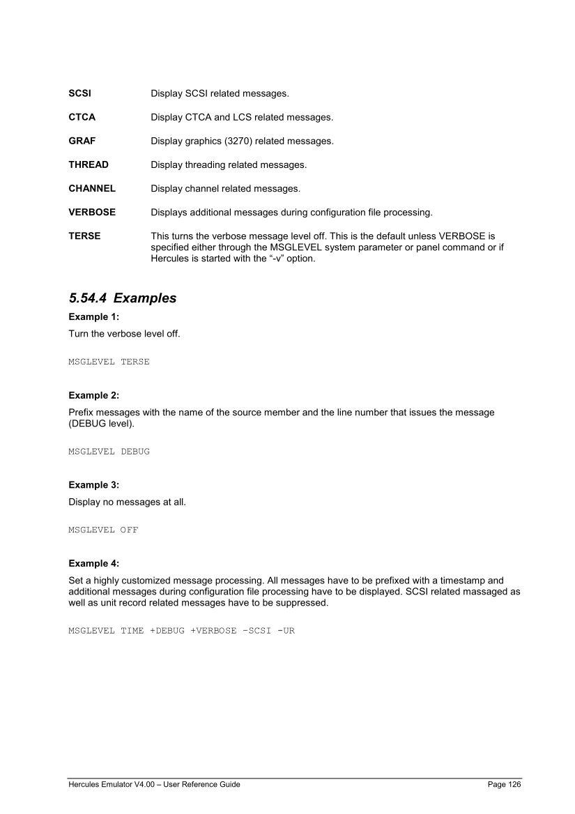 Hercules V4.00.0 - User Reference Guide - HEUR040000-00 page 126