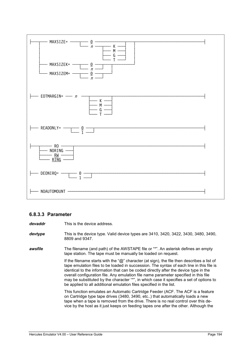 Hercules V4.00.0 - User Reference Guide - HEUR040000-00 page 194