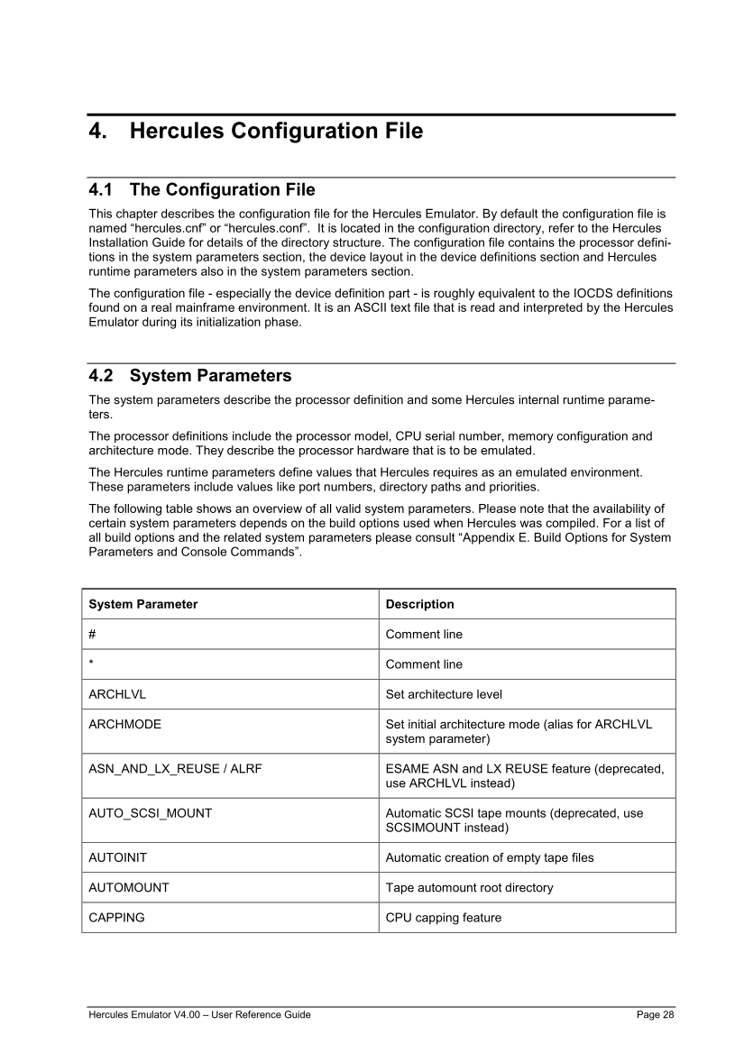Hercules V4.00.0 - User Reference Guide - HEUR040000-00 page 28