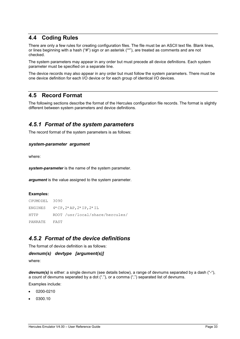 Hercules V4.00.0 - User Reference Guide - HEUR040000-00 page 33
