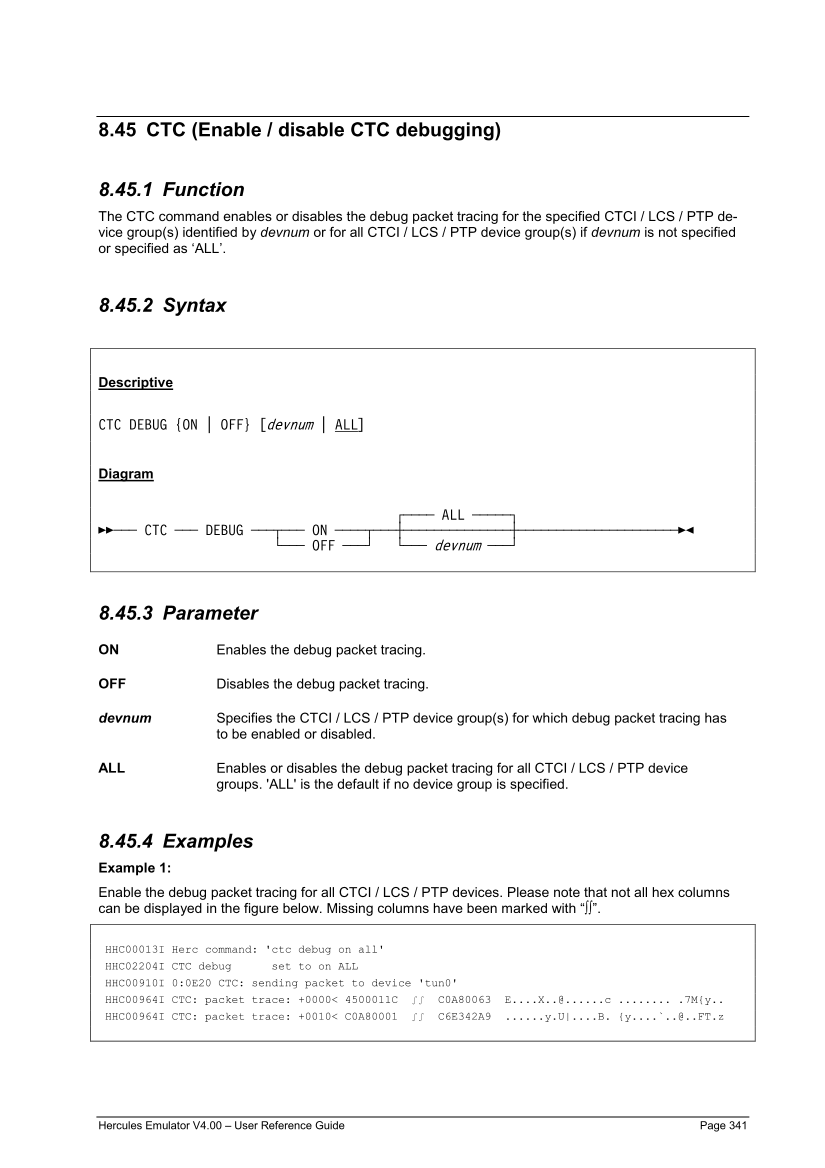Hercules V4.00.0 - User Reference Guide - HEUR040000-00 page 340