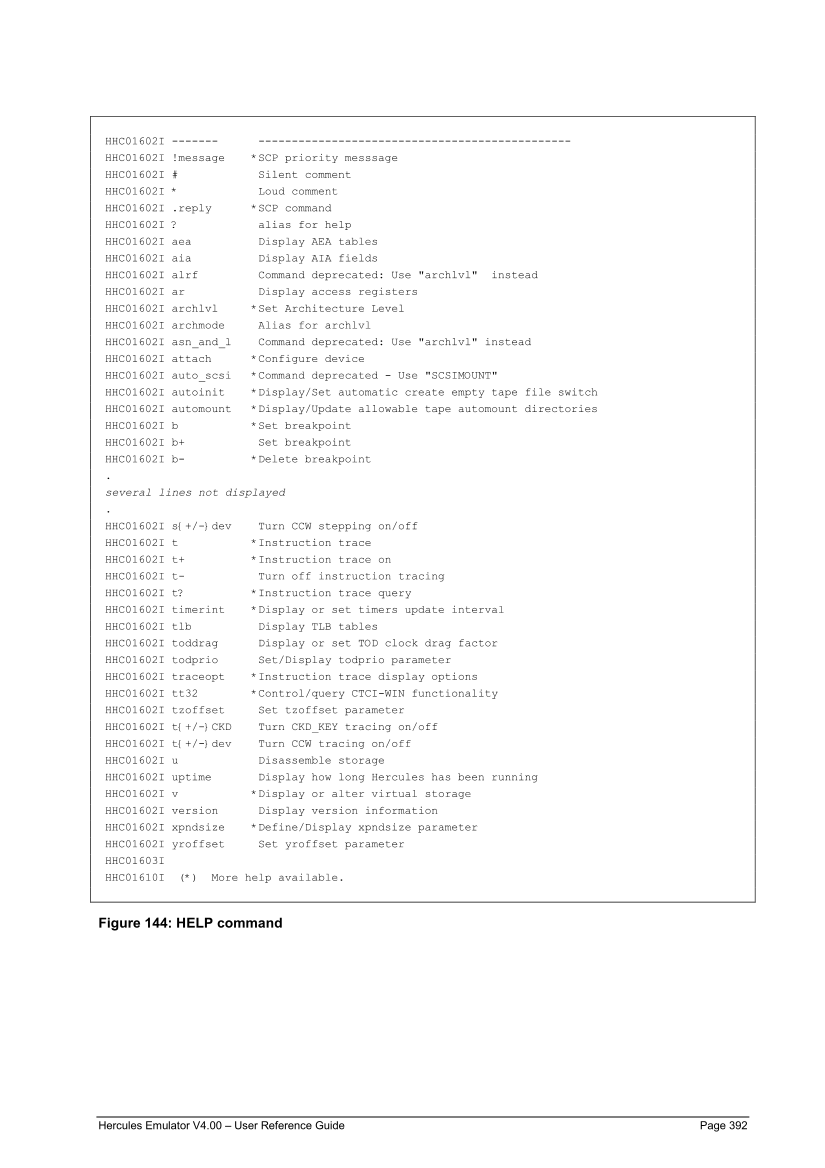 Hercules V4.00.0 - User Reference Guide - HEUR040000-00 page 392