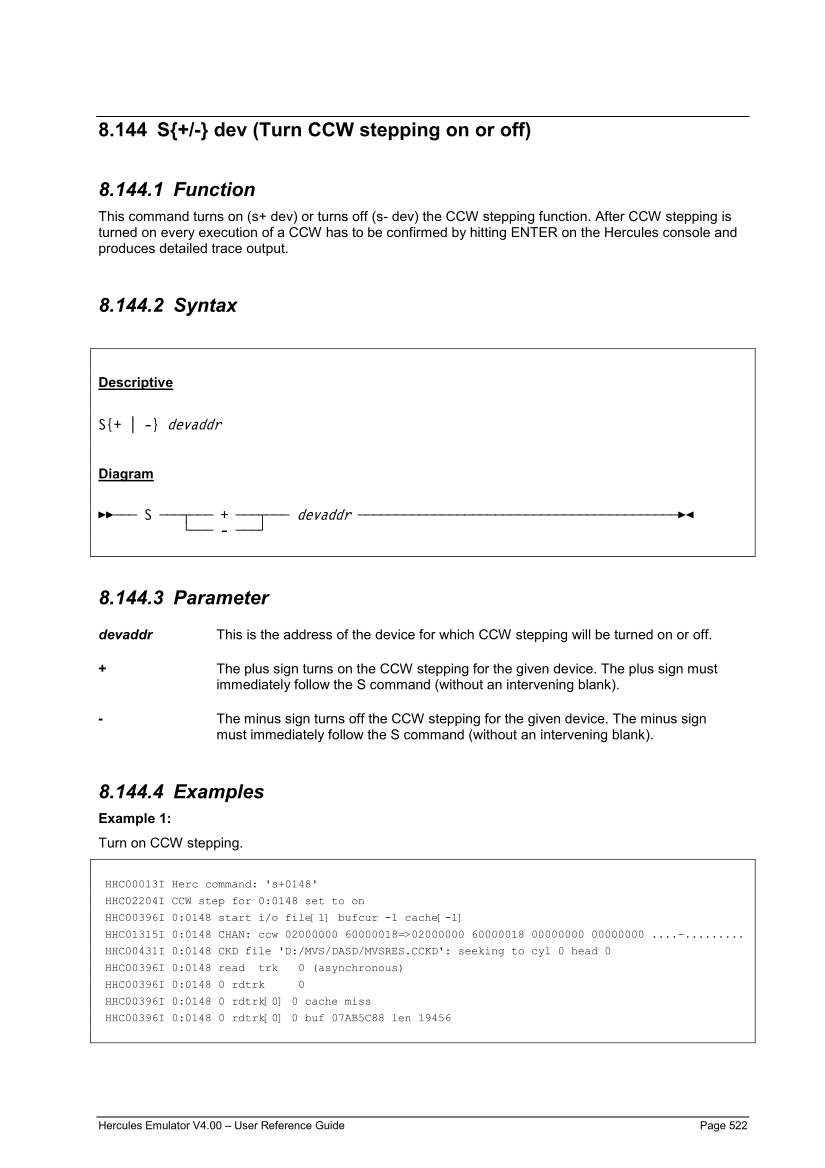 Hercules V4.00.0 - User Reference Guide - HEUR040000-00 page 522