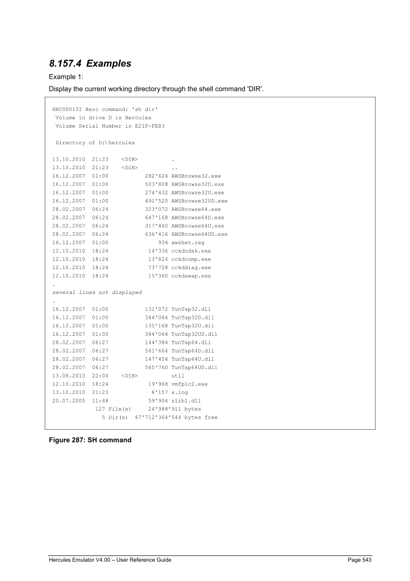 Hercules V4.00.0 - User Reference Guide - HEUR040000-00 page 542