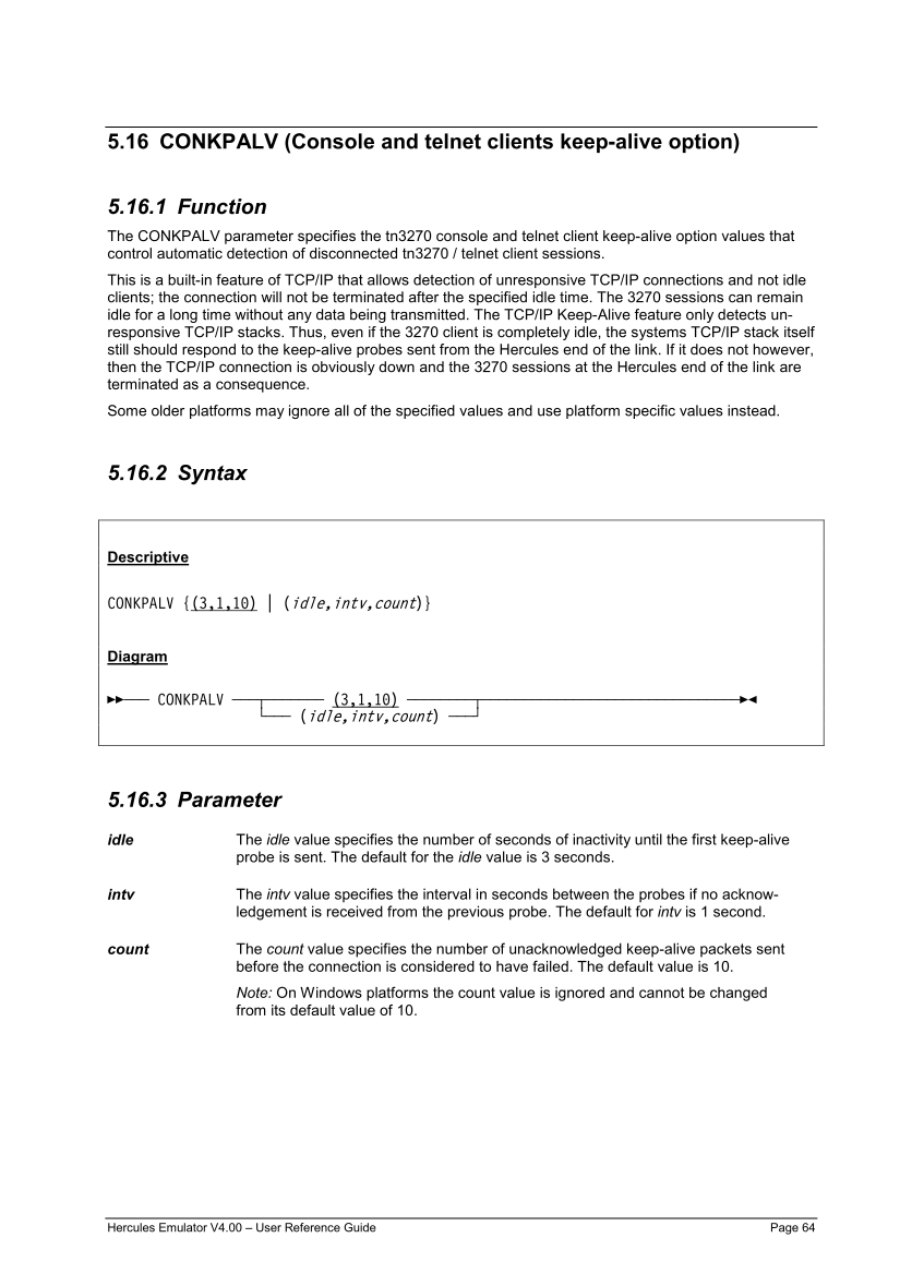 Hercules V4.00.0 - User Reference Guide - HEUR040000-00 page 64