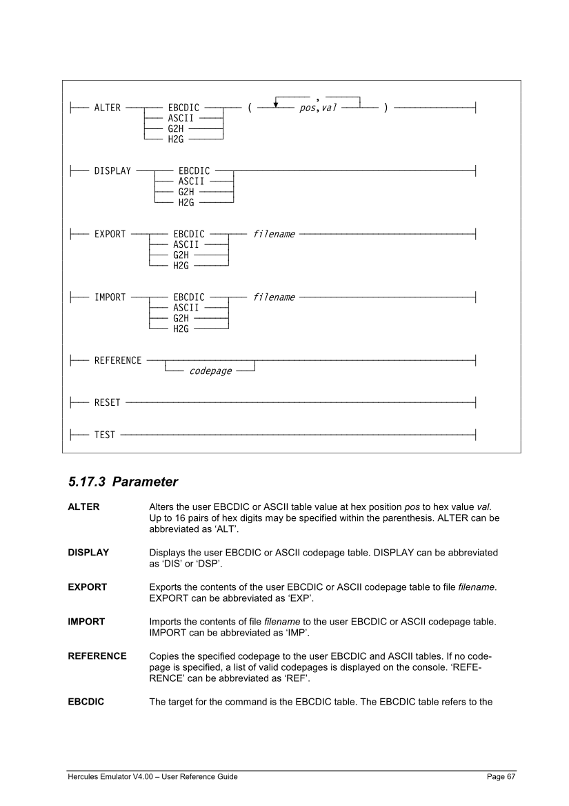 Hercules V4.00.0 - User Reference Guide - HEUR040000-00 page 67