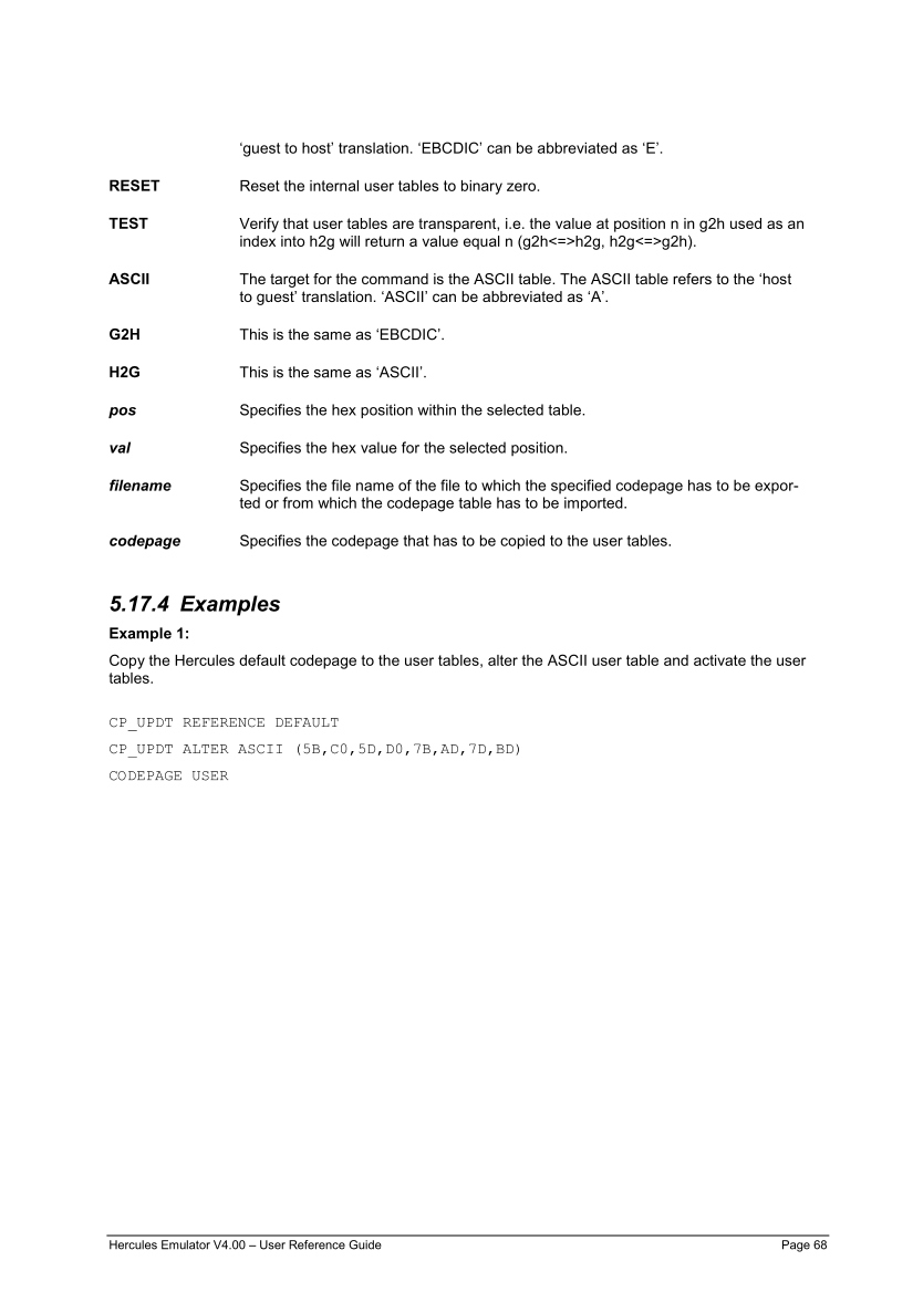 Hercules V4.00.0 - User Reference Guide - HEUR040000-00 page 68