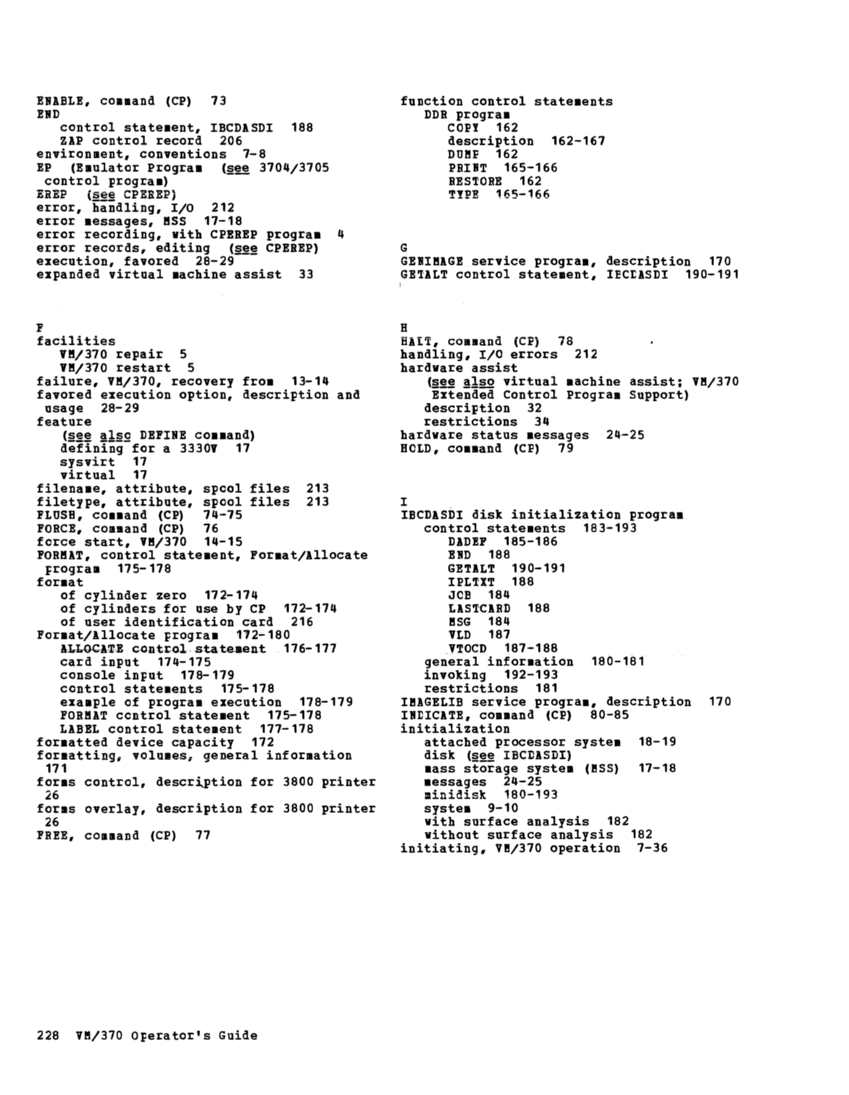 IBM Virtual Machine Facility/370: Operator's Guide 2 page 250