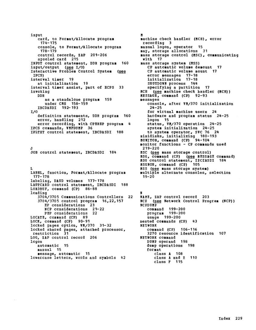 IBM Virtual Machine Facility/370: Operator's Guide 2 page 250