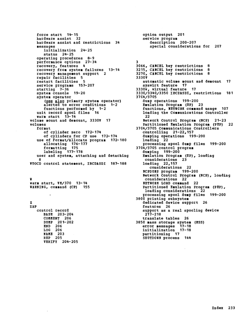 IBM Virtual Machine Facility/370: Operator's Guide 2 page 254