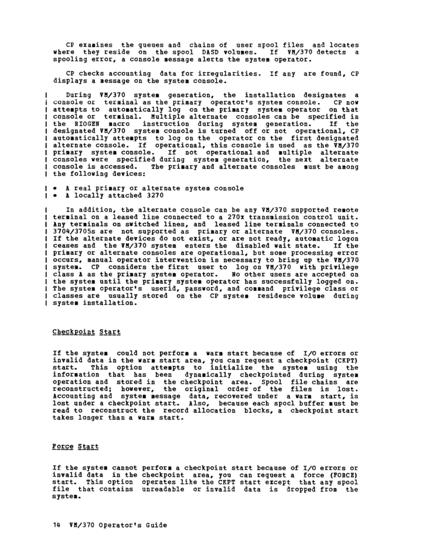 IBM Virtual Machine Facility/370: Operator's Guide 2 page 28
