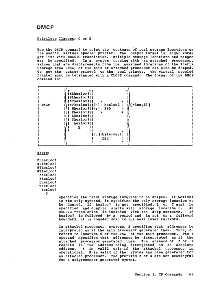 IBM Virtual Machine Facility/370: Operator's Guide 2 page 86