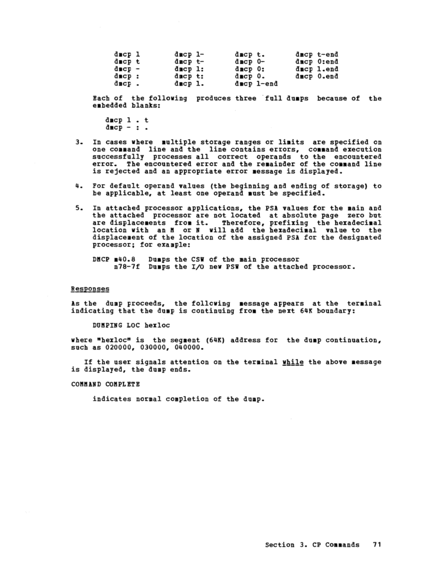 IBM Virtual Machine Facility/370: Operator's Guide 2 page 88