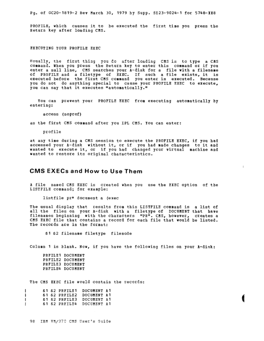 CMS User's Guide (Rel 6 PLC 17 Apr81) page 130
