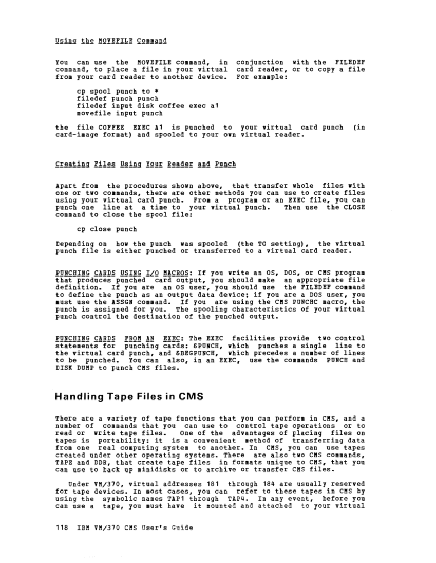 CMS User's Guide (Rel 6 PLC 17 Apr81) page 150