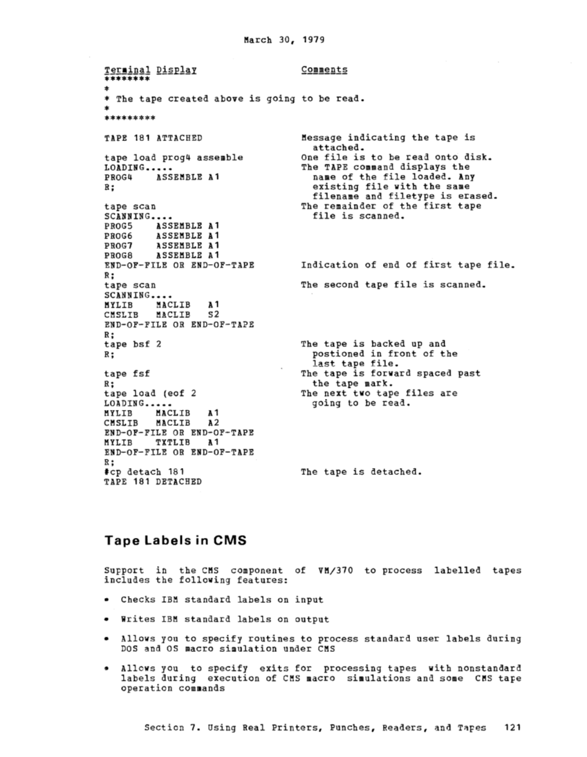 CMS User's Guide (Rel 6 PLC 17 Apr81) page 152