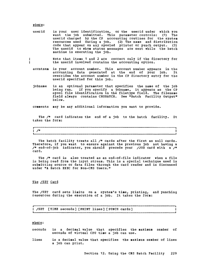CMS User's Guide (Rel 6 PLC 17 Apr81) page 288