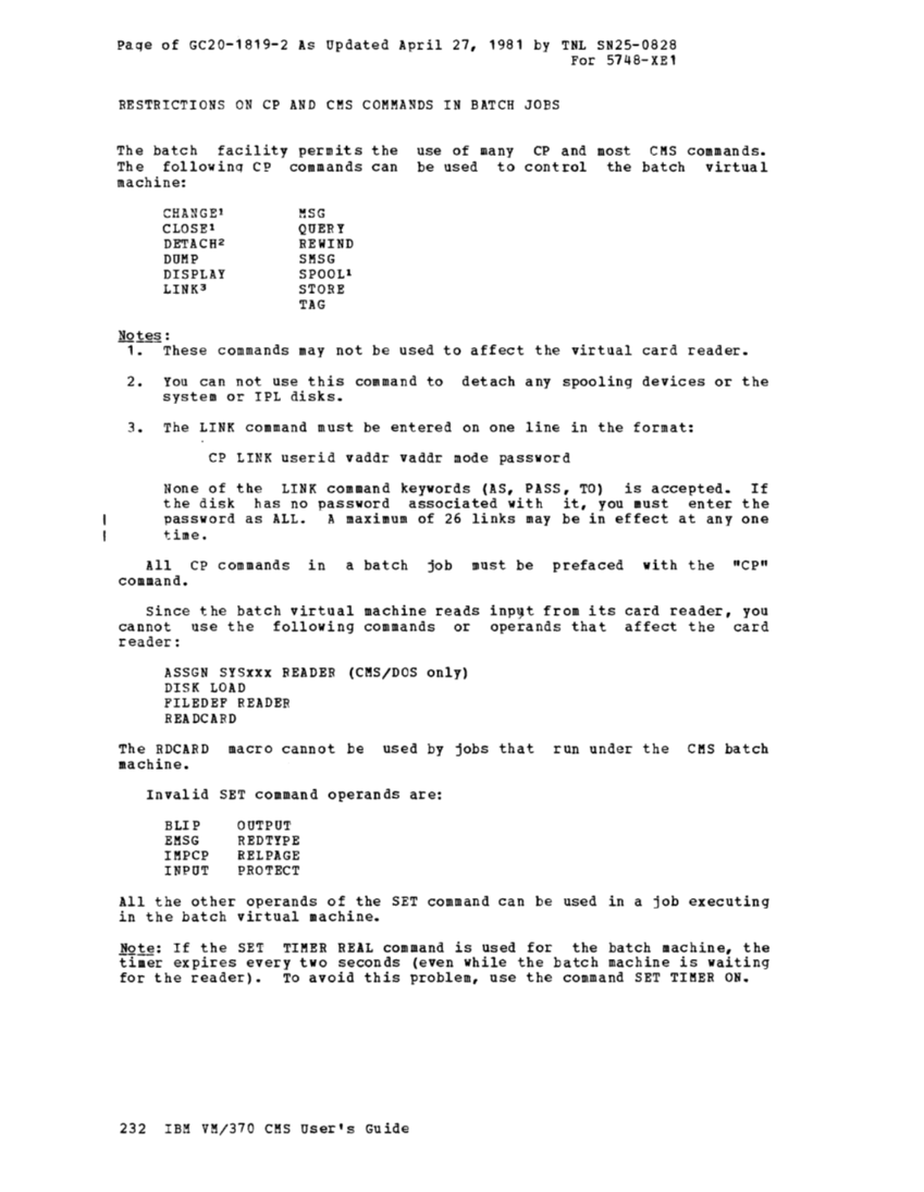 CMS User's Guide (Rel 6 PLC 17 Apr81) page 292