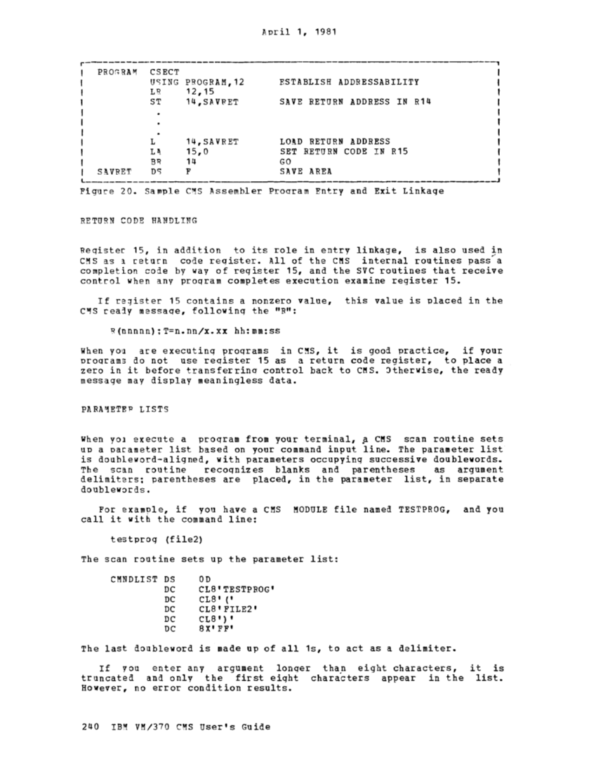 CMS User's Guide (Rel 6 PLC 17 Apr81) page 300