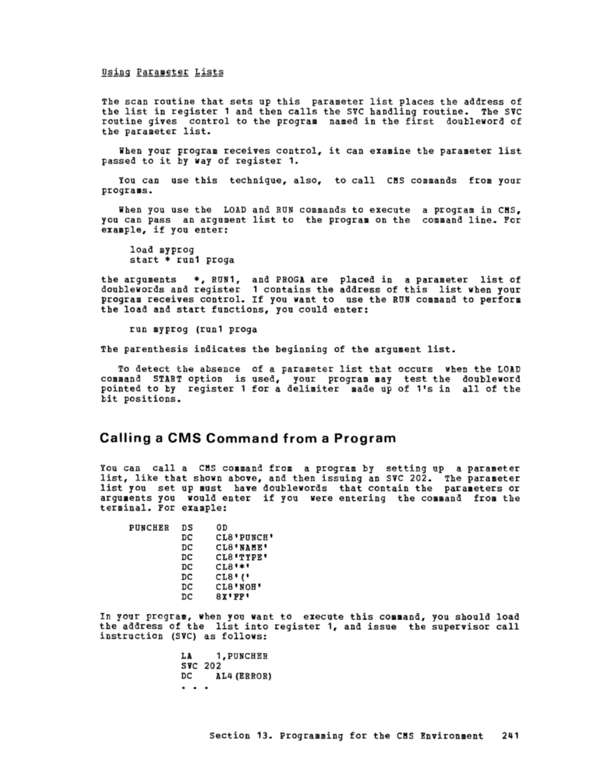 CMS User's Guide (Rel 6 PLC 17 Apr81) page 300