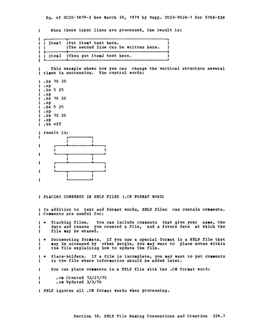 CMS User's Guide (Rel 6 PLC 17 Apr81) page 396