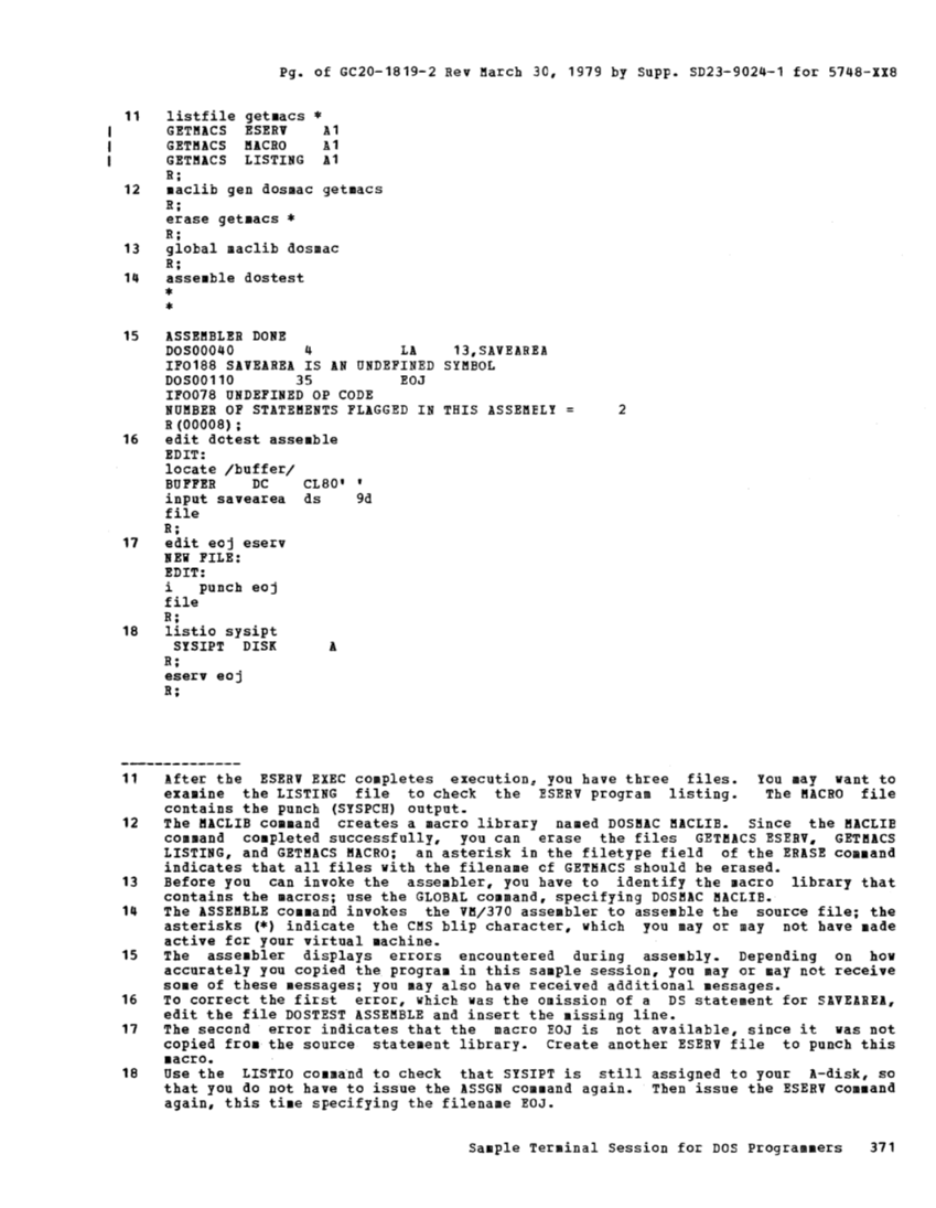 CMS User's Guide (Rel 6 PLC 17 Apr81) page 452