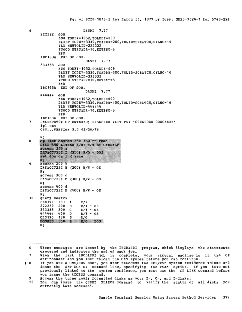 CMS User's Guide (Rel 6 PLC 17 Apr81) page 458