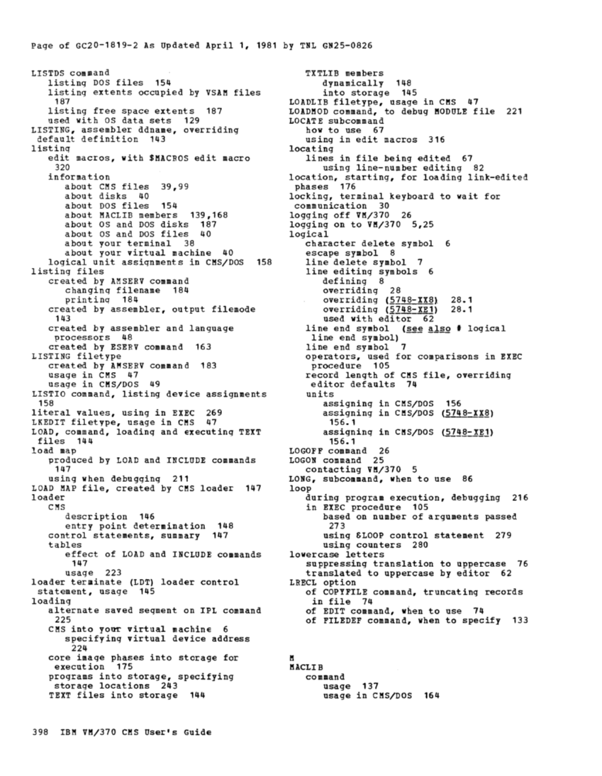 CMS User's Guide (Rel 6 PLC 17 Apr81) page 480