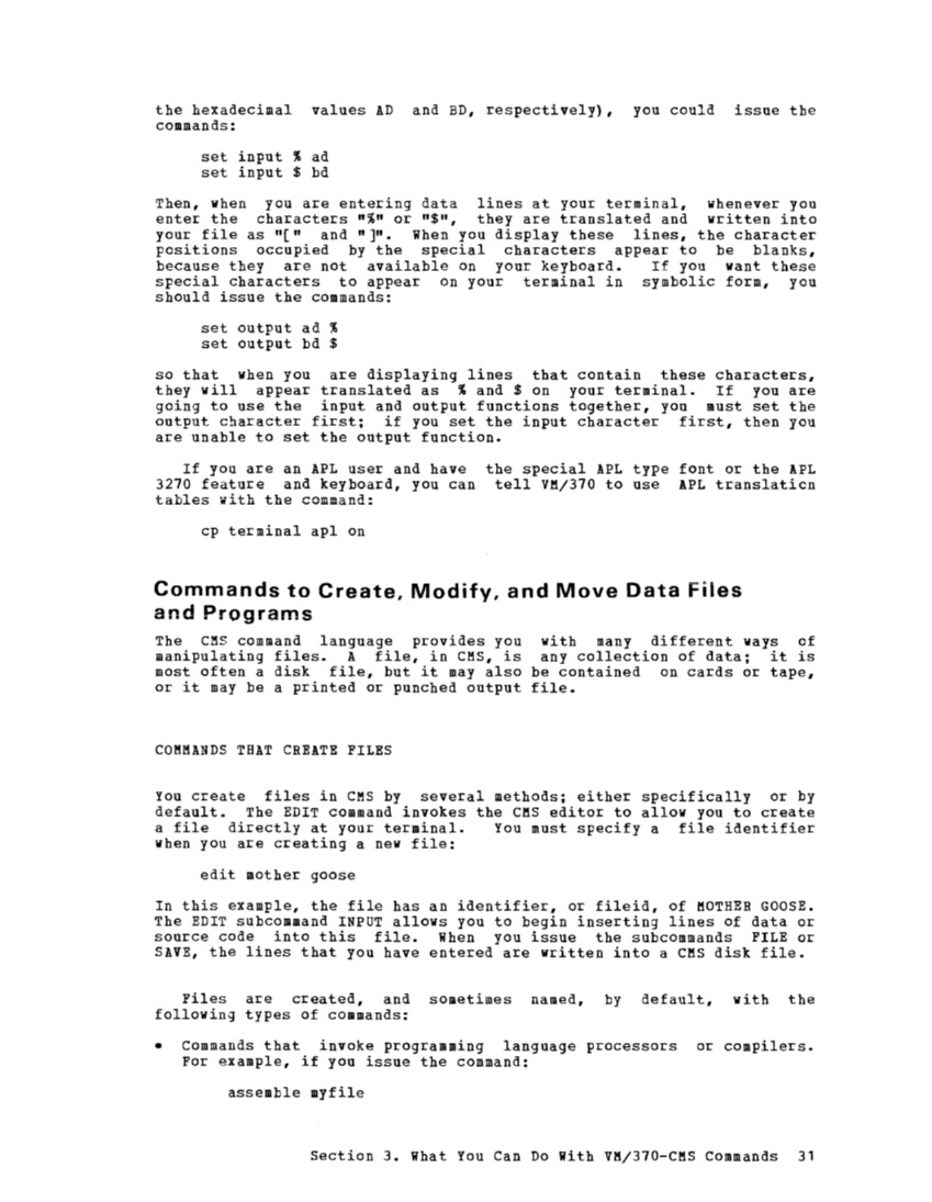 CMS User's Guide (Rel 6 PLC 17 Apr81) page 54