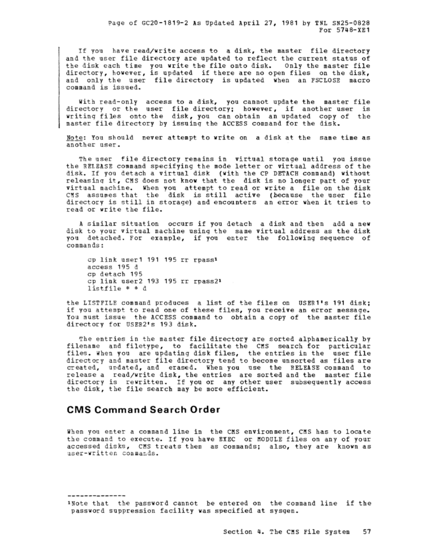 CMS User's Guide (Rel 6 PLC 17 Apr81) page 84