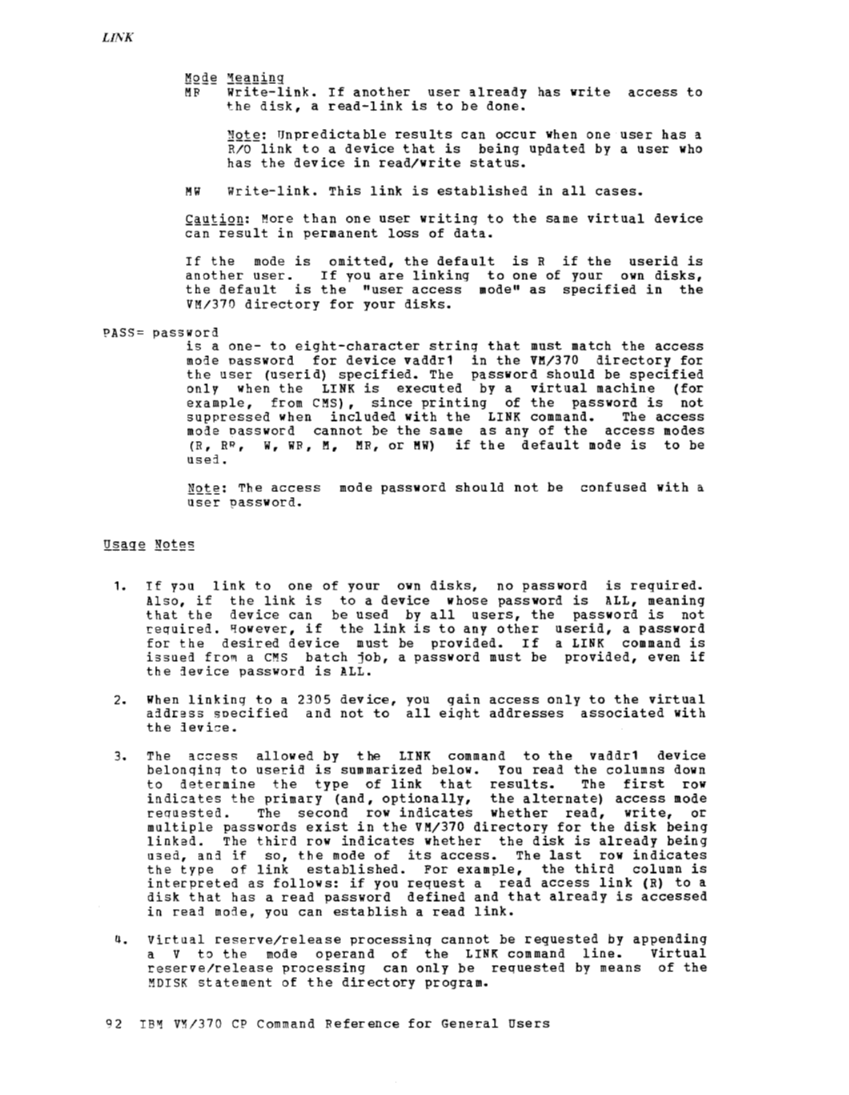 CP Command Reference for General Users (Rel 6 PLC 17 Apr81) page 91